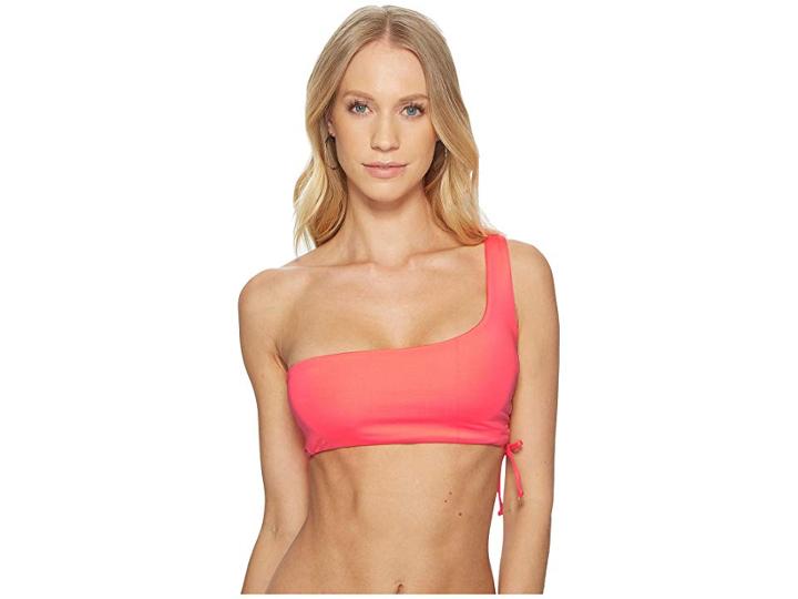 L*space Silver Lining Top (neon Pink) Women's Swimwear