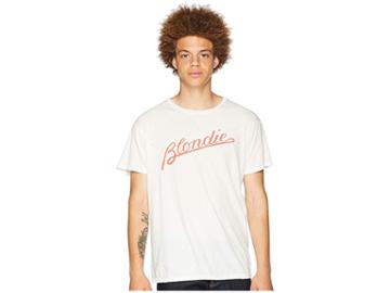 The Original Retro Brand Black Label Vintage Distressed Blondie Tee (antique White) Men's T Shirt