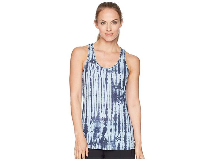 The North Face Workout Racerback Tank Top (urban Navy Shibori Print) Women's Sleeveless