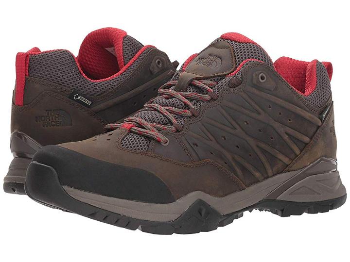 The North Face Hedgehog Hike Ii Gtx(r) (bone Brown/rage Red) Men's Shoes