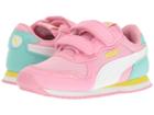 Puma Kids Cabana Racer Mesh V Inf (toddler) (prism Pink/puma White) Girls Shoes