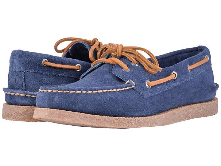 Sperry A/o 2-eye Suede (navy) Men's Shoes