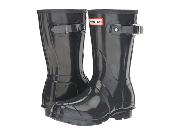 Hunter Original Short Gloss Rain Boots (dark Slate) Women's Rain Boots
