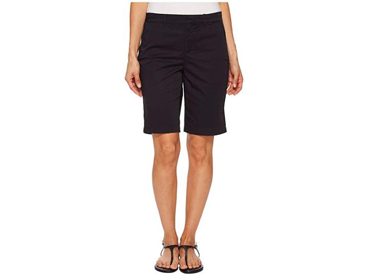 Nydj Petite Petite Bermuda Shorts In Black (black) Women's Shorts