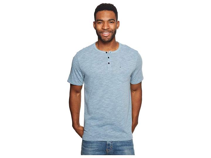 Hurley Dri-fit Lagos Henley (ocean Bliss) Men's Clothing