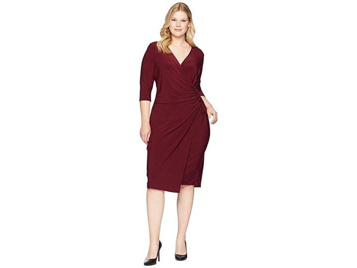 Kiyonna Vixen Cocktail Dress (pinot Noir) Women's Dress