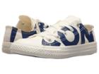 Converse Kids Chuck Taylor All Star Wordmark Ox (little Kid) (natural/blue/egret) Kids Shoes