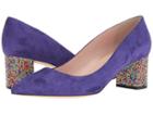 Kate Spade New York Milan (ink Blue Kid Suede/multicolor Stone) Women's Shoes