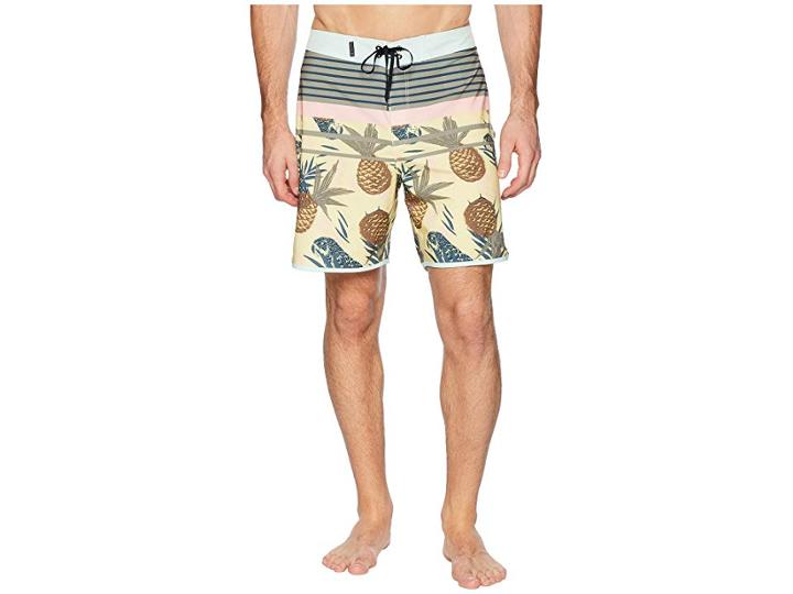 Hurley Phantom Back Bay 18 Stretch Boardshorts (lemon Wash) Men's Swimwear