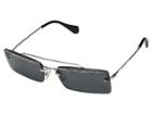 Miu Miu 0mu 59ts (silver/dark Grey) Fashion Sunglasses