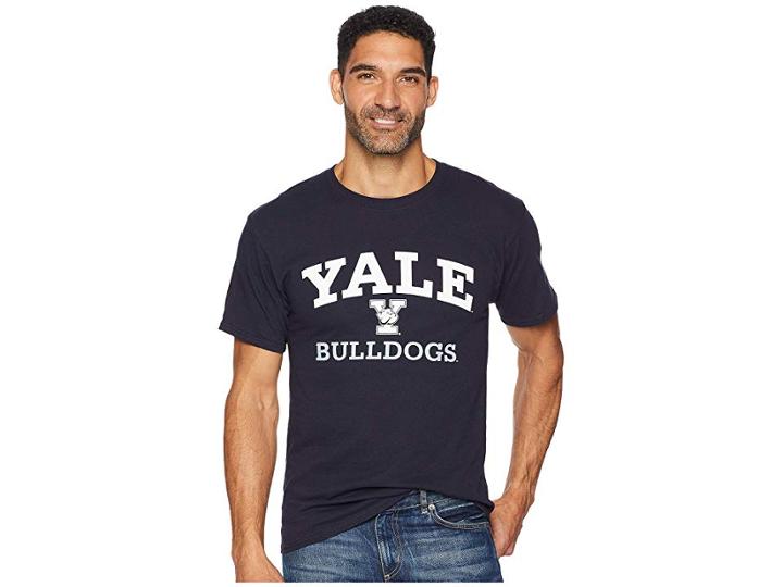 Champion College Yale Bulldogs Jersey Tee (marine/midnight Navy) Men's T Shirt