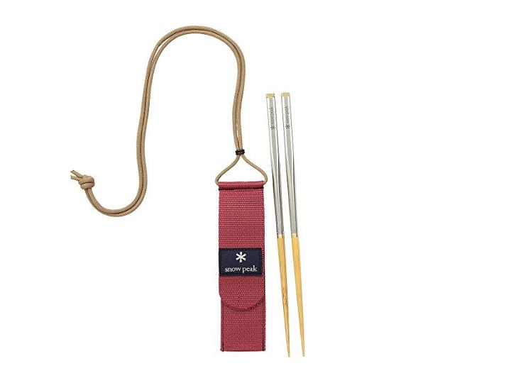 Snow Peak Wabuki Chopsticks L (stainless/bamboo) Dinnerware Cookware