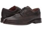 Frye Jones Wingtip (dark Brown Crackle Brush-off) Men's Lace Up Wing Tip Shoes