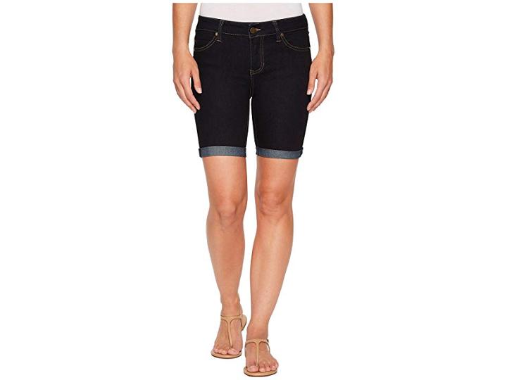 Liverpool Nancy Shorts Rolled In Indigo Rinse (indigo Rinse) Women's Shorts