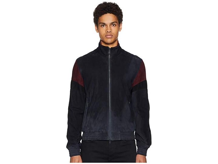 Vince Color Block Track Jacket (new Coastal) Men's Coat