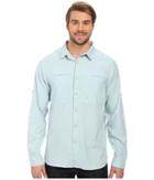 The North Face Long Sleeve Traverse Shirt (cloud Blue Heather (prior Season)) Men's Clothing