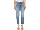 Versace Jeans Couture Distressed Denim In Indigo (indigo) Women's Jeans