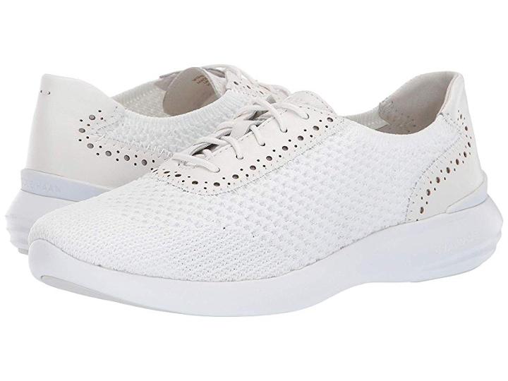 Cole Haan 2.0 Ella Grand Knit Oxford (optic White Knit/optic White Leather/optic White) Women's Shoes