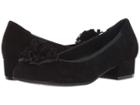 David Tate Quick (black Suede/lizard Print) Women's Flat Shoes
