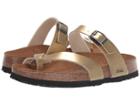 Betula Licensed By Birkenstock Mia Soft (metal Gold Birko-flortm) Women's Sandals