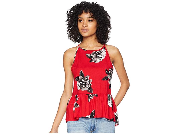 Volcom Soul Window Top (rad Red) Women's Clothing