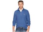 Polo Ralph Lauren Textured Pique 1/2 Zip (royal Heather) Men's Sweater