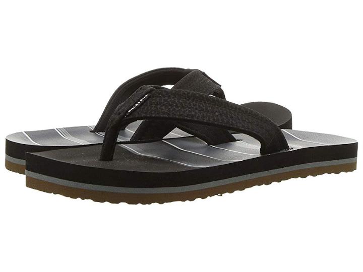 Billabong Stoked Sandal (toddler/little Kid) (black/grey) Men's Sandals