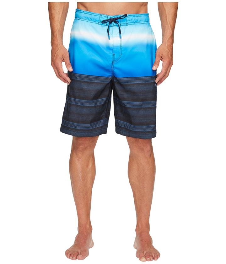 Speedo Surging Stripe E-board (radiant Blue) Men's Swimwear