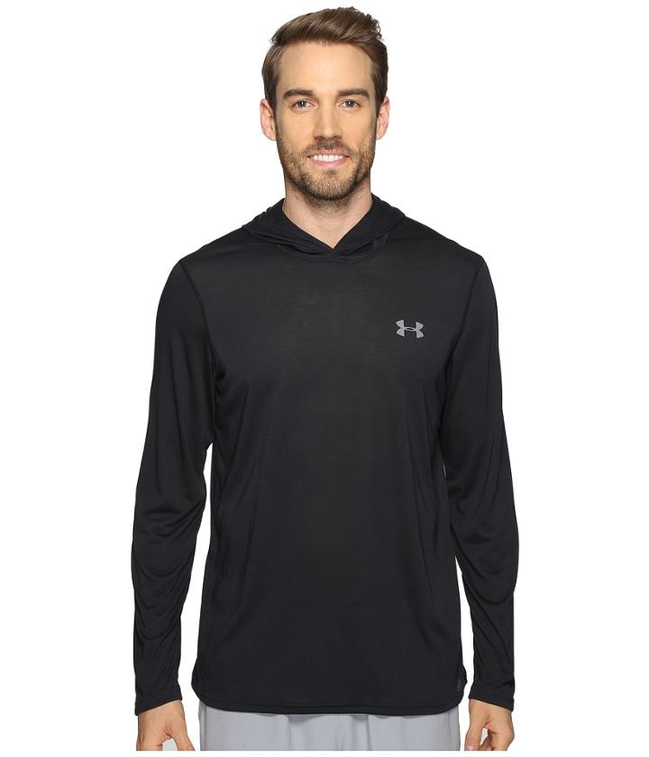 Under Armour Ua Threadborne Hoodie (black) Men's Sweatshirt