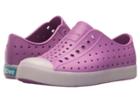 Native Kids Shoes Jefferson Glow (little Kid) (peace Purple/glow In The Dark) Girl's Shoes