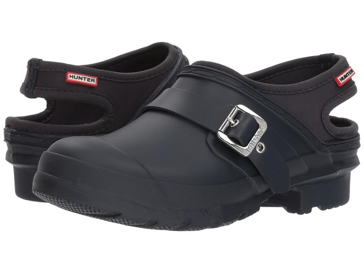 Hunter Original Clog (navy) Women's Clog/mule Shoes