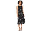 Lauren Ralph Lauren Orena Sleeveless Day Dress (black Multi) Women's Dress