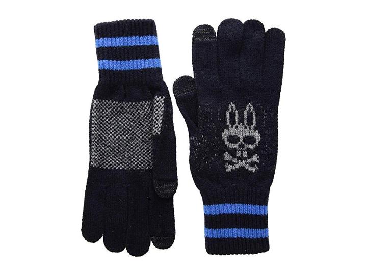 Psycho Bunny Essential Winter Gloves (navy) Over-mits Gloves