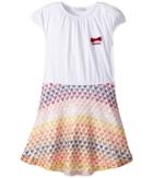 Missoni Kids Paillette Dress (big Kids) (white) Girl's Dress
