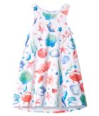Hatley Kids Ocean Treasures Swim Dress Cover-up (toddler/little Kids/big Kids) (white) Girl's Swimwear