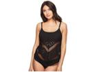 Bleu Rod Beattie Crochet Ole Fly Away Floating Underwire D-cup Bralette (black) Women's Swimwear