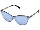 Ray-ban Blaze Cat Eye Rb3580n 43mm (brushed Copper/dark Blue Silver Mirror) Fashion Sunglasses