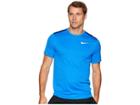Nike Run Top Short Sleeve (signal Blue/gym Blue) Men's Clothing
