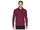 Mod-o-doc Salt Point Long Sleeve Slub Jersey Polo (mulberry) Men's Long Sleeve Pullover