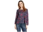Nally & Millie Floral Print Oversize Top (multi) Women's Clothing