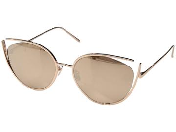 Linda Farrow Luxe Lfl668c3sun Campaign Cat Eye (rose Gold) Fashion Sunglasses