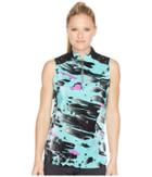 Jamie Sadock Meteorite Print Sleeveless Top (mermaid) Women's Sleeveless