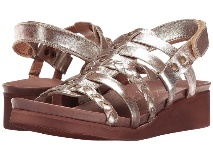 Sesto Meucci Mehala (choco Koa Metallic) Women's Sandals