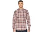 Nautica Long Sleeve Layer Up Plaid Woven Shirt (zinfandel) Men's Clothing