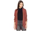 Pink Rose Dolman Long Sleeve Open Cardigan (rust) Women's Sweater