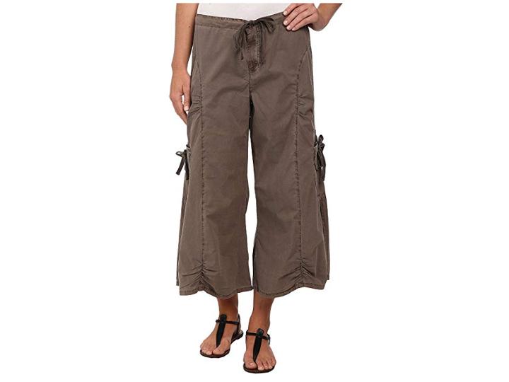 Xcvi Cargo Gaucho Crop (green Slate) Women's Capri