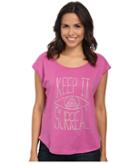 Prana Tandi Top (dahlia) Women's Short Sleeve Pullover