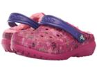 Crocs Kids Classic Lined Graphic Clog (toddler/little Kid) (candy Pink/peony) Kids Shoes