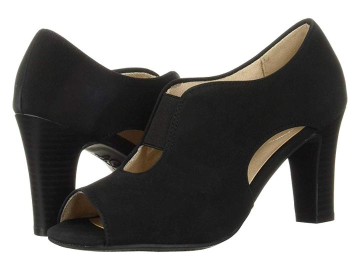 Lifestride Carla (black Faux Suede) Women's Shoes