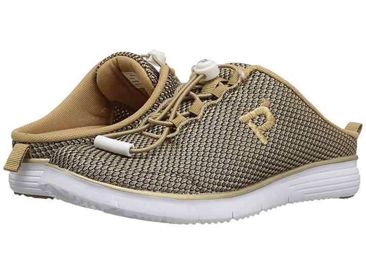 Propet Travelfit Slide (gold/black) Women's Lace Up Casual Shoes
